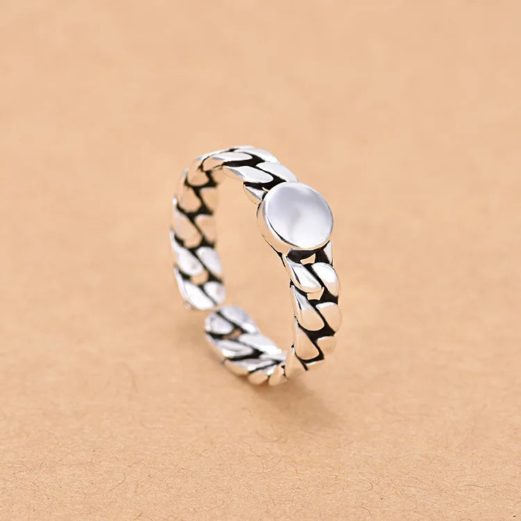 925 Sterling Silver Zircon Adjustable Ring | Women's Cocktail Jewelry lifestyle view