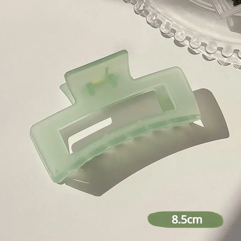 Hair Claw Clip for Women Plastic Transparent Large Crab 2023 lifestyle view