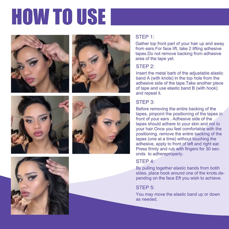 Face Lift Tape | Invisible V-Shape Face Lifting Sticker close-up view