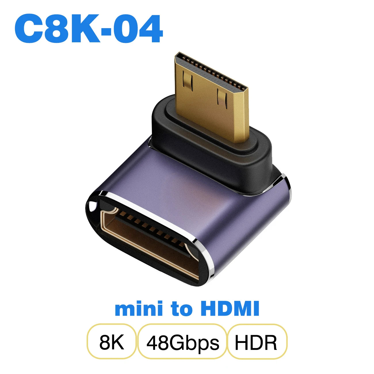 HDMI-Compatible Adapter | Mini and Micro HDMI to HDMI 2.1 Converter 48Gbps 8K60Hz 4K120H detail view