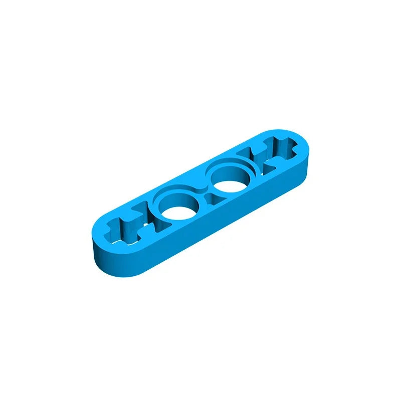 Gobricks GDS-690 Technical Liftarm Thin 1 x 4 with Axle Holes | Compatible Building Bl close-up view