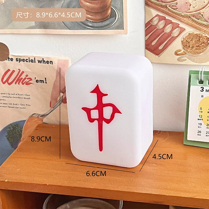 Mahjong Night Light | Soft LED Sleep Light with Eye Protection close-up view
