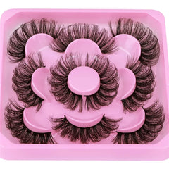 5 Pairs Russian Strip Lashes Fluffy Mink Lashes 3D False Eyelashes Russian Volume Eyelas detail view