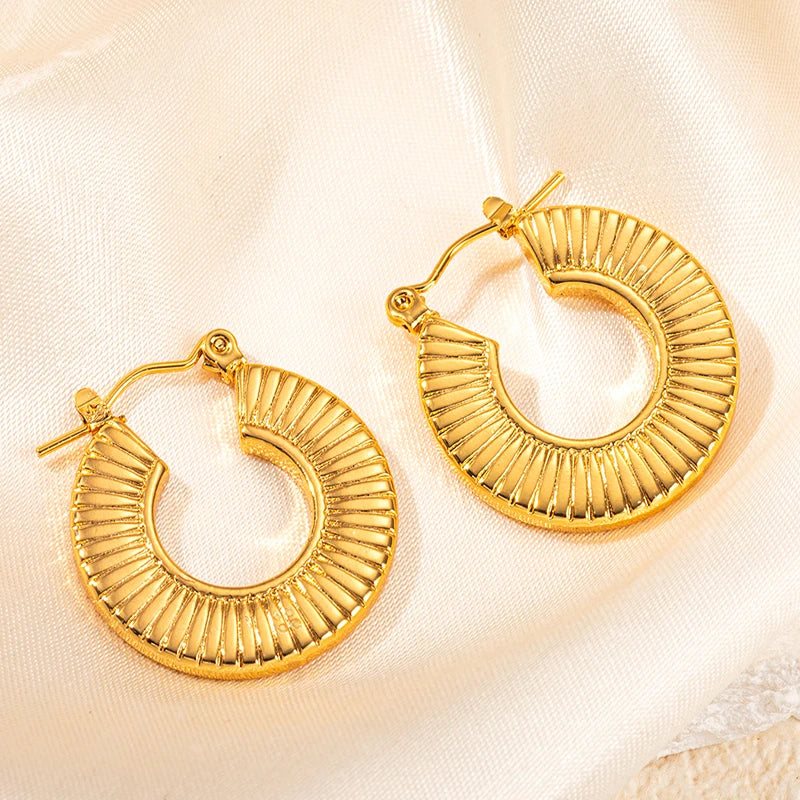 316L Stainless Steel Heart Hollow Irregular Earrings | Niche Drop Earrings for Women lifestyle view