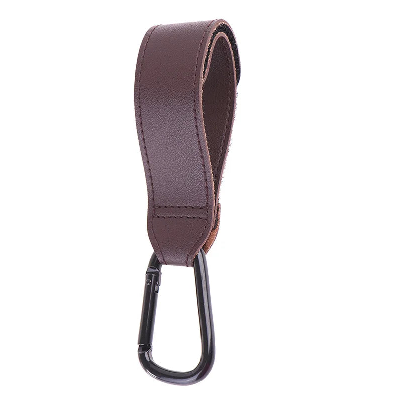 Baby Stroller Hook PU Leather Pram Hanger additional angle