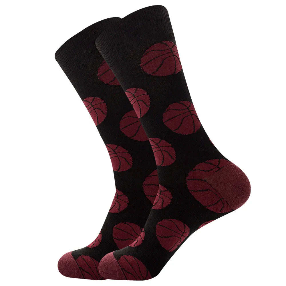 Sock Combed Cotton Funny Men's Big Size Crew Harajuku Hip Hop Thick Long Socks