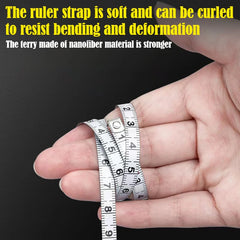 2M Keychain Tape Measure Portable Mini Measuring Ruler Essential forMeasuring Tools Po close-up view