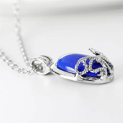 Katherine Vampire Diaries Cosplay Pendant Necklace | Vintage Silver Chain Jewelry close-up view
