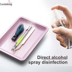 Premium Tinplate Nail Art Tray Multi Shape Nail Tool Organizer Storage Tray for Manicure detail view