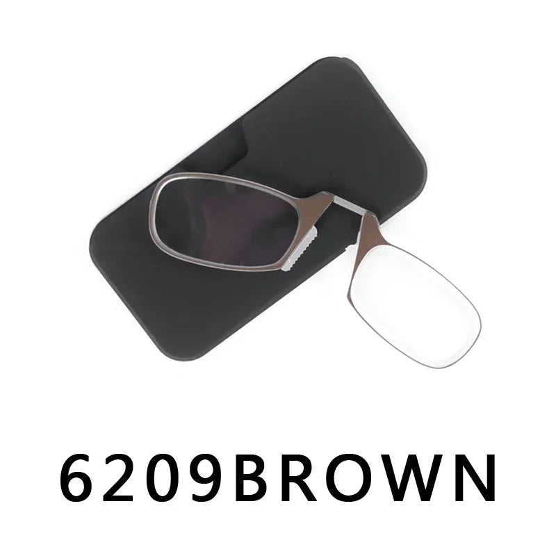Nose Clip Reading Glasses Man High Quality Men Portable Foam Nose Glasses for Seniors lifestyle view
