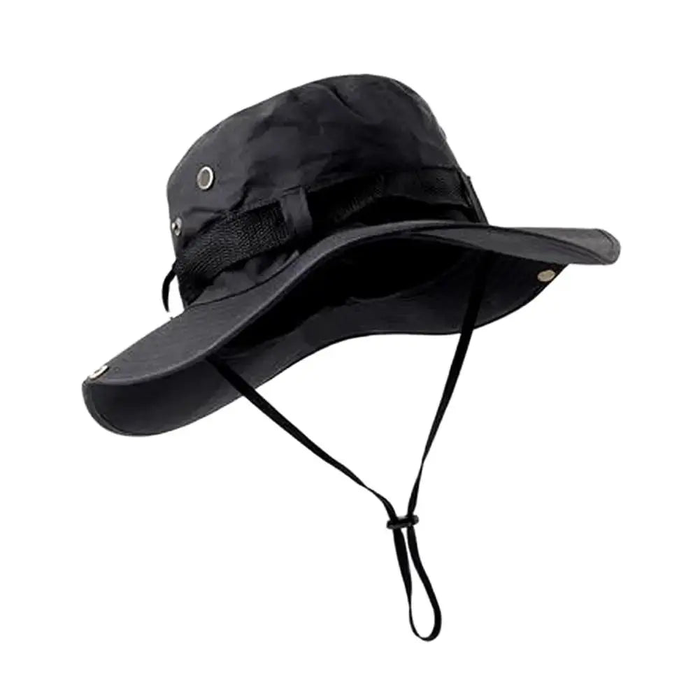 Outdoor Sun Protection Bucket Hat | UV Face Cover Cap for Hiking and Camping detail view