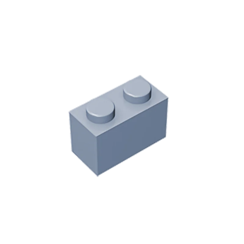 Educational Assemblage Gobricks Brick 1 x 2 without Bottom Tube | Compatible with Leg alternate view