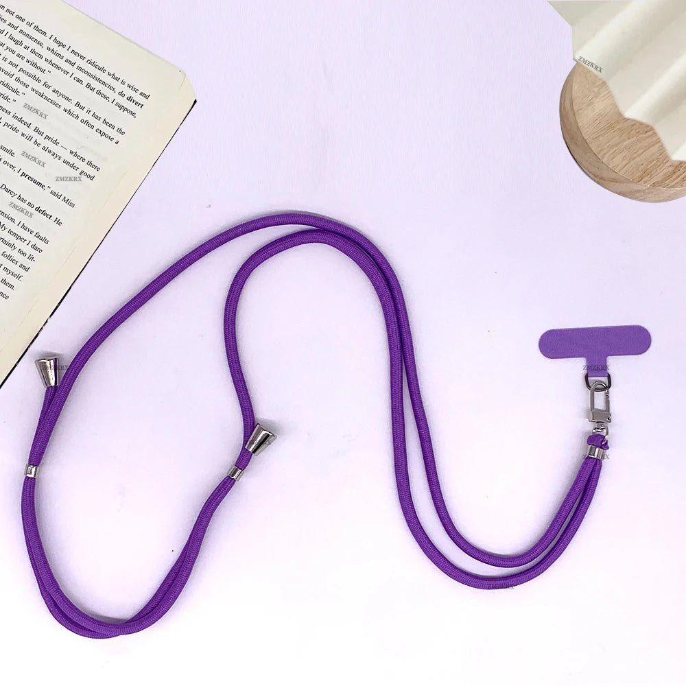 Universal Adjustable Phone Lanyard Strap Mobile Phone Hanging Rope Neck Straps Anti-lo close-up view
