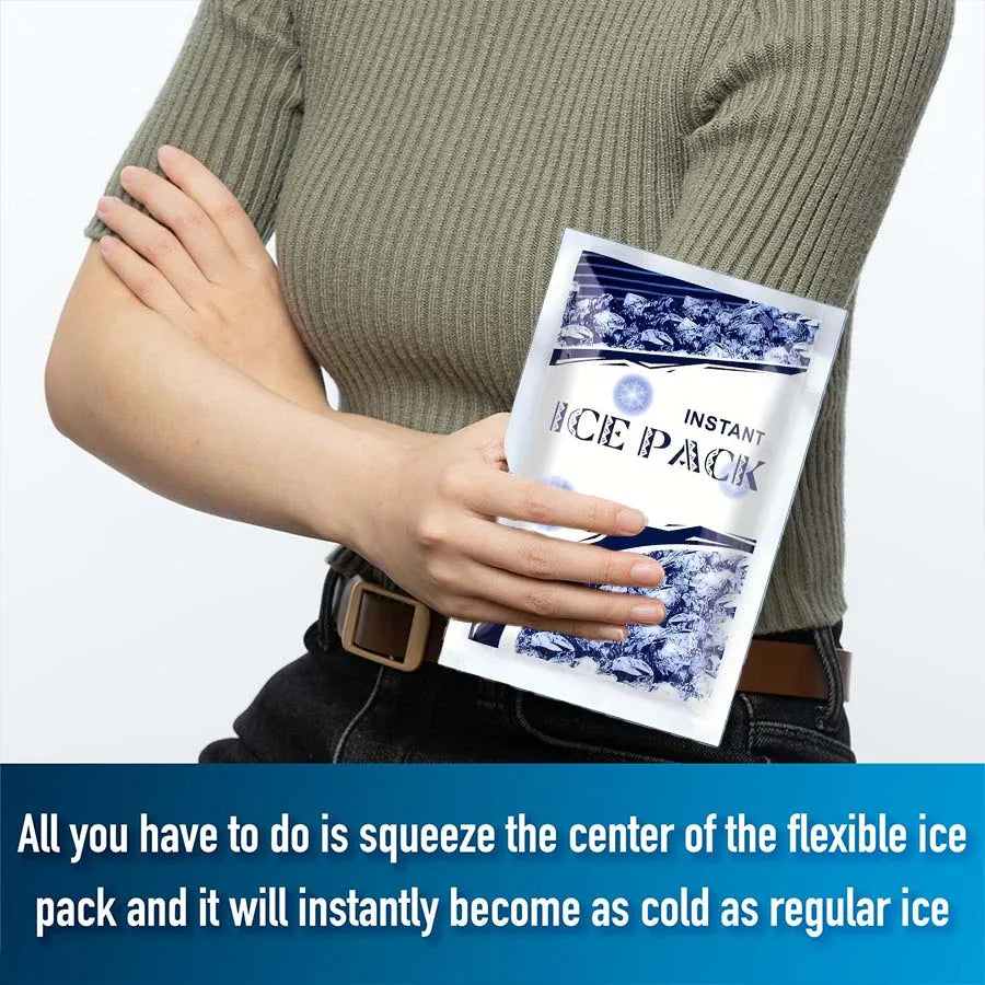 Instant Cold Pack Disposable Ice Packs for Injuries Swelling Inflammation | First Aid Ki detail view