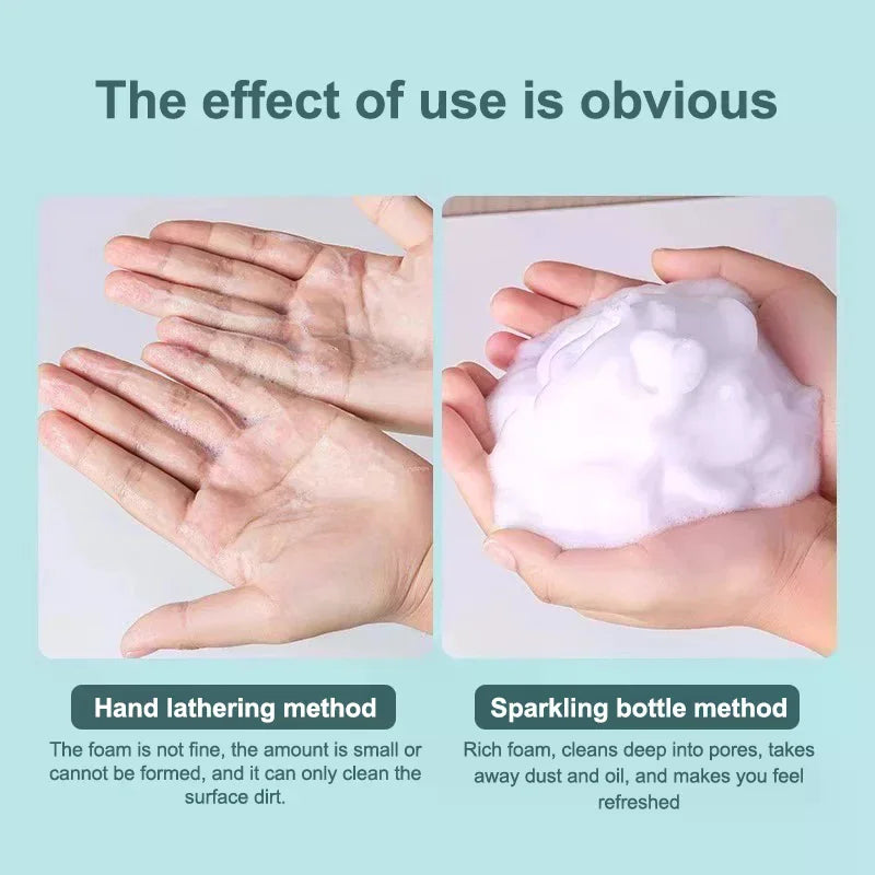 Portable Foam Soap Dispenser 250/450/650ml Manual Press Foaming Pump Bottle Liquid Sh lifestyle view