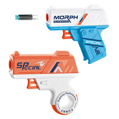 Foldable Mini Soft Bullet Toy Gun | Spinner Revolver Design for Stress Relief and Outdoor Fun