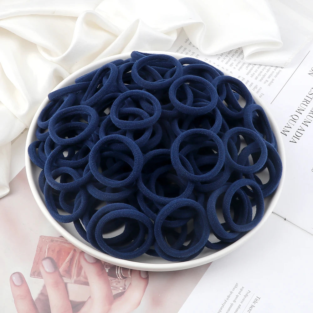 51 Colors Basic Elastic Hair Band for Girls 20/30/50PCS 4cm Simple Solid Color Headband detail view