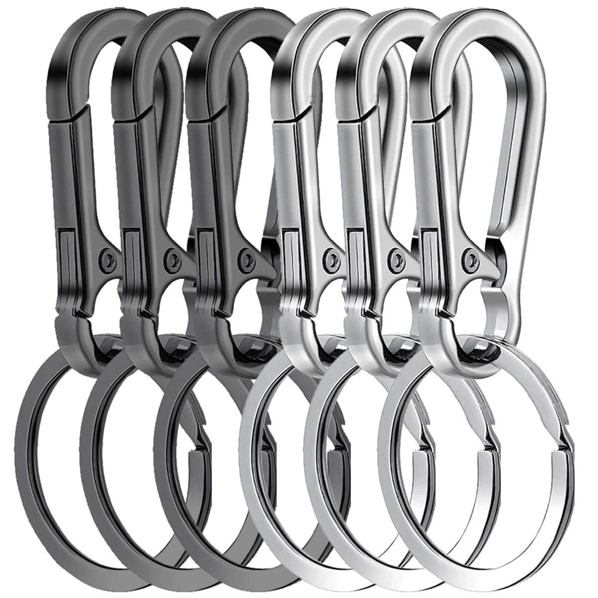 Clip Keychain Metal Carabiner Shape Key Ring Keyring Key Holder Clips Hook Holder Organizer