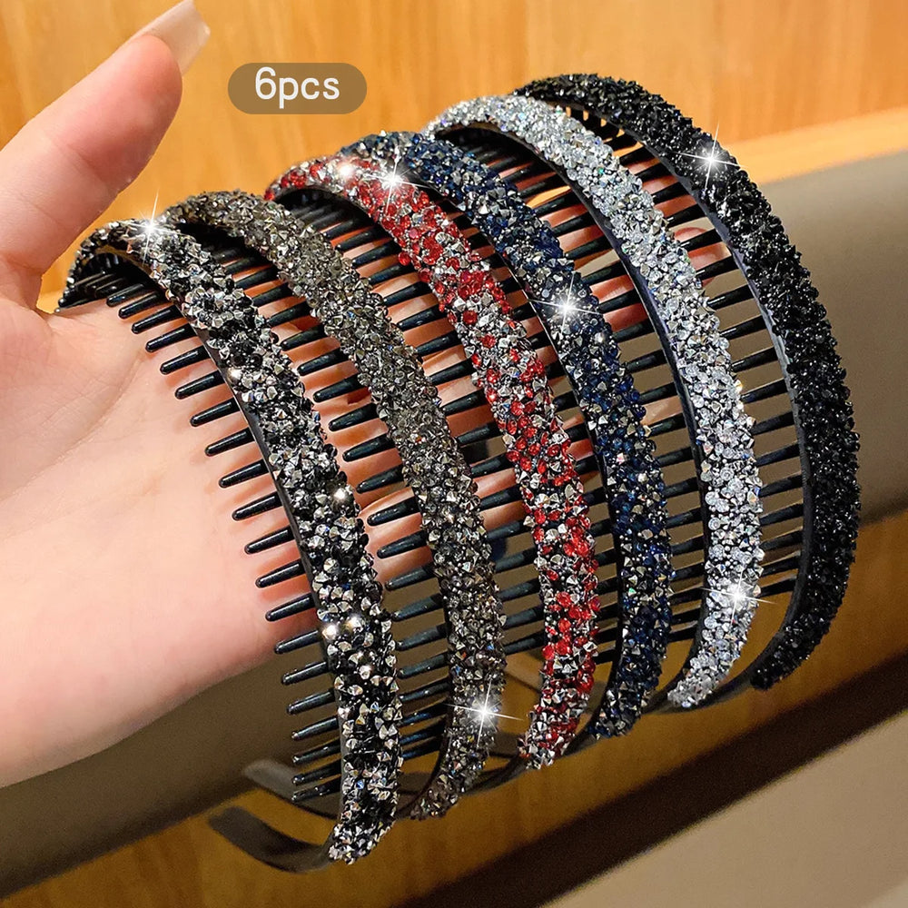 2 Red Hair Clips with Teeth Anti-Slip Daily Hair Accessories detail view