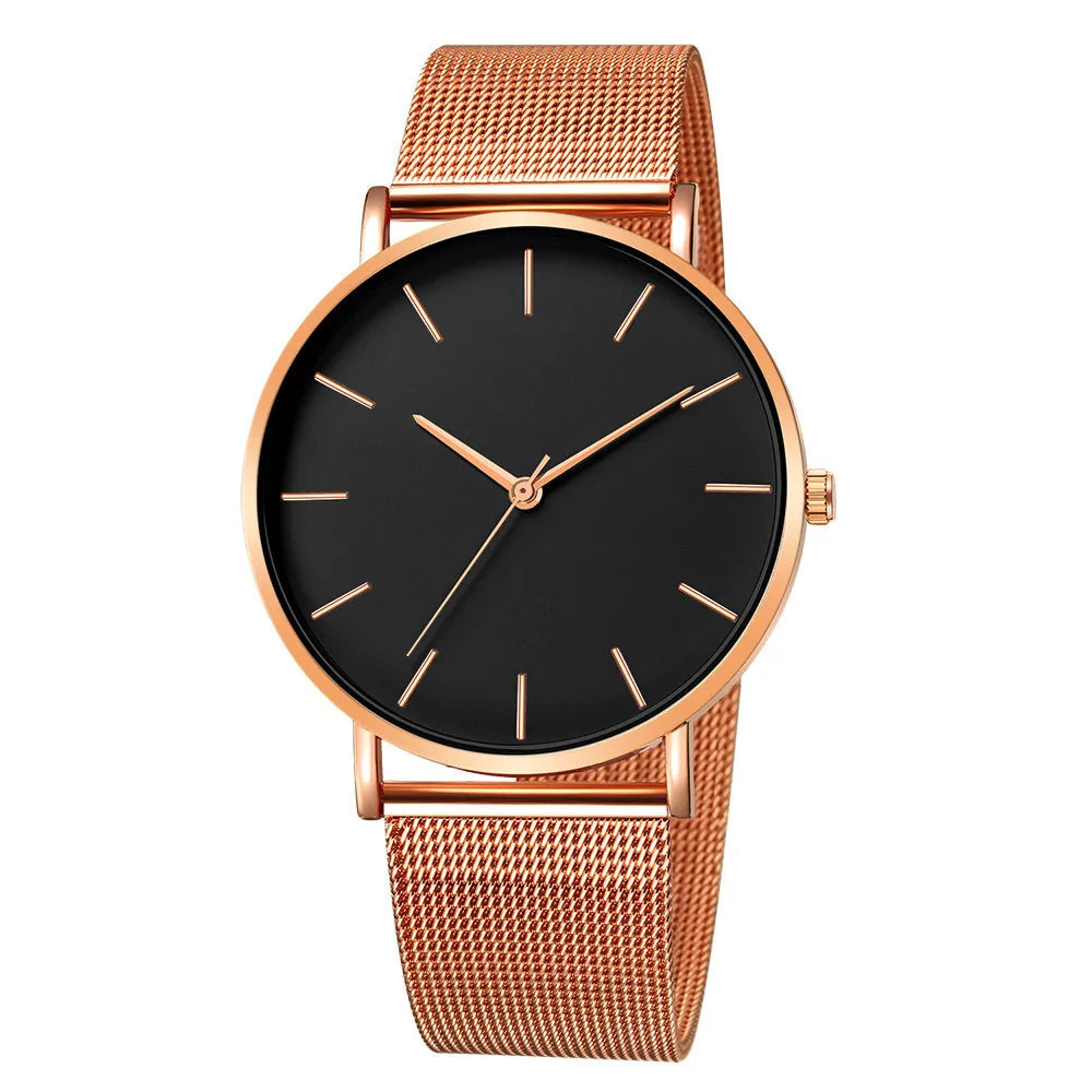 RUNERR Ultra Thin Quartz Watch | Minimalist Business Casual Mesh Strap additional angle