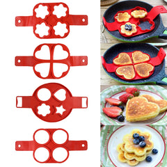 Non-Stick Silicone Egg Pancake Ring Mold | Perfect Round Pancake Maker