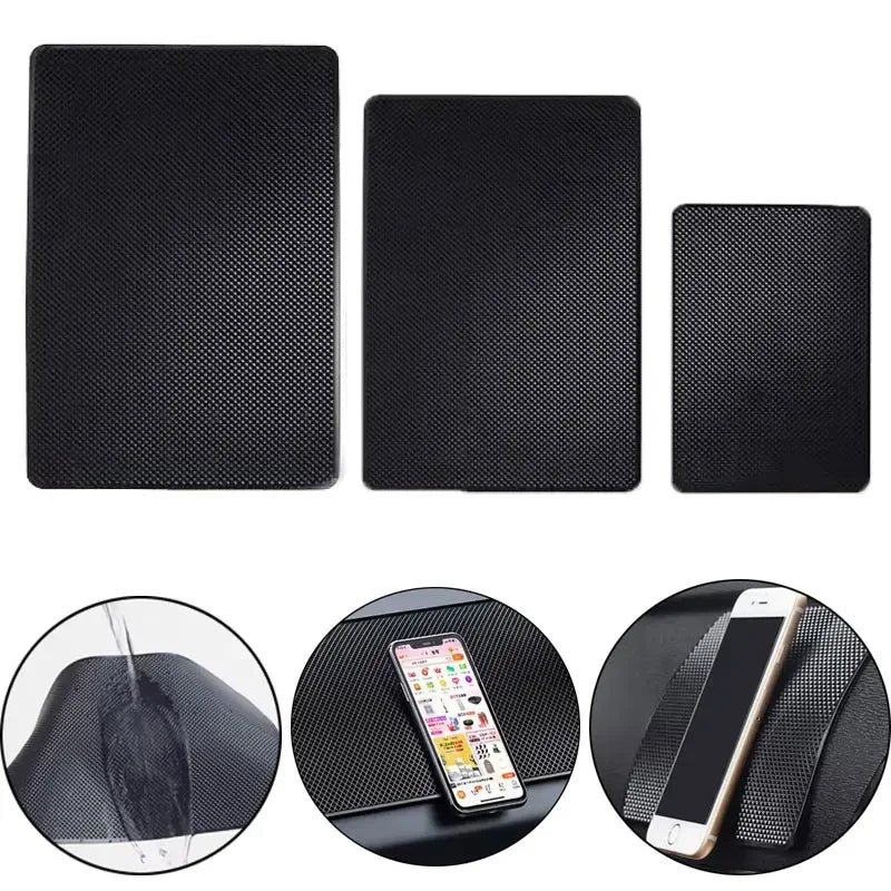 Car Dashboard Sticky Non-slip PVC Silicone Mat Multifunctional Universal Cell Phone Key Storage Mats Auto Interior Accessories