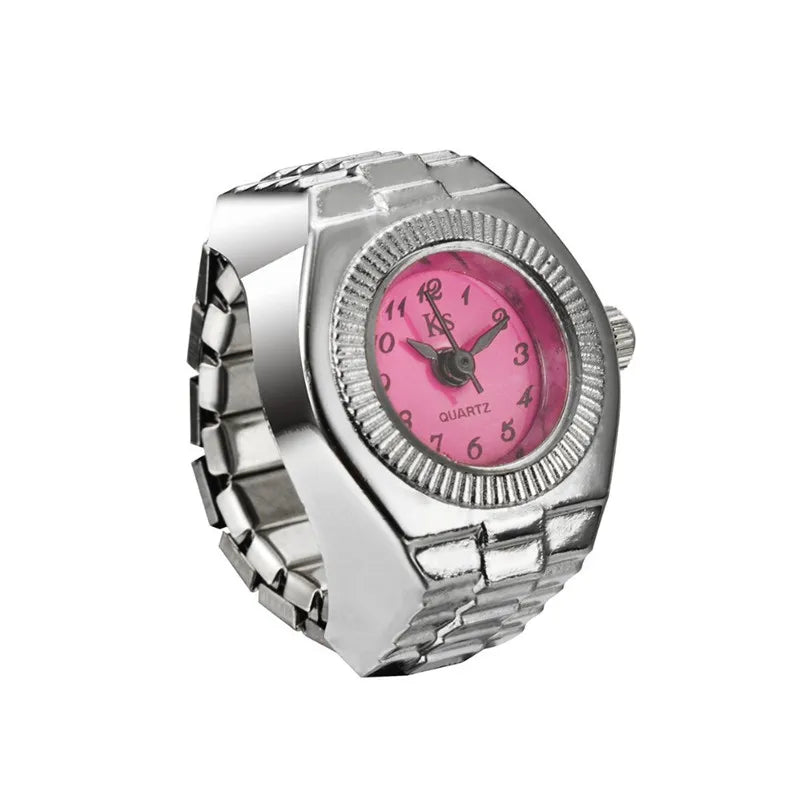 Retro Roman Vintage Punk Finger Watch Ring