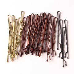 ‌Women's Bobby Pins 100PCS - Classic Solid Hair Clips for Everyday Use, Boxed Hair Acces detail view