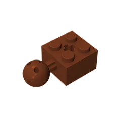 Gobricks GDS-976 Technical Brick Modified 2 x 2 with Ball Joint and Axle Hole | Compa lifestyle view
