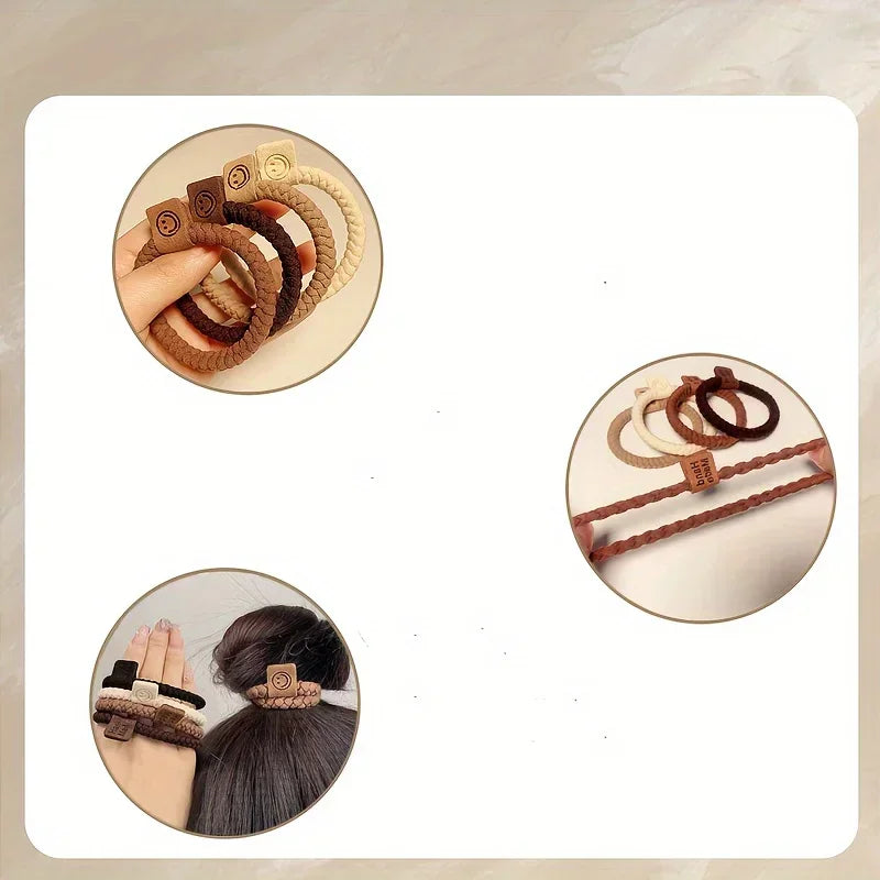 Korean Strong Women Hair Scrunchies Girls Elastic Hair Rubber Bands Ponytail Hair H additional angle