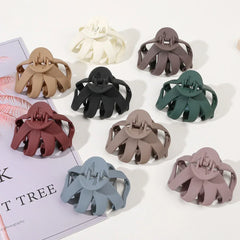 Frosted Octopus Hair Claw Solid Color Ponytail Clip Korean Simple Women Girls Non-Slip Shark Claw Irregular Hair Accessories