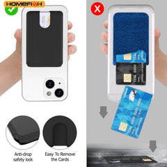 HOMEFISH Phone Holder Sticker Credit Card Holder Adhesive Soft Silicone Mobile Phone alternate view