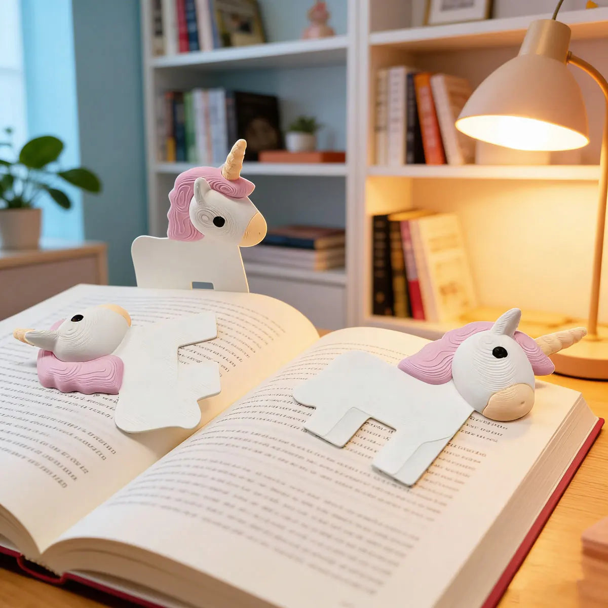 Creative 3D Unicorn-Shaped Page Divider, Cute Cartoon Reading Bookmark, Small Gift Ornament