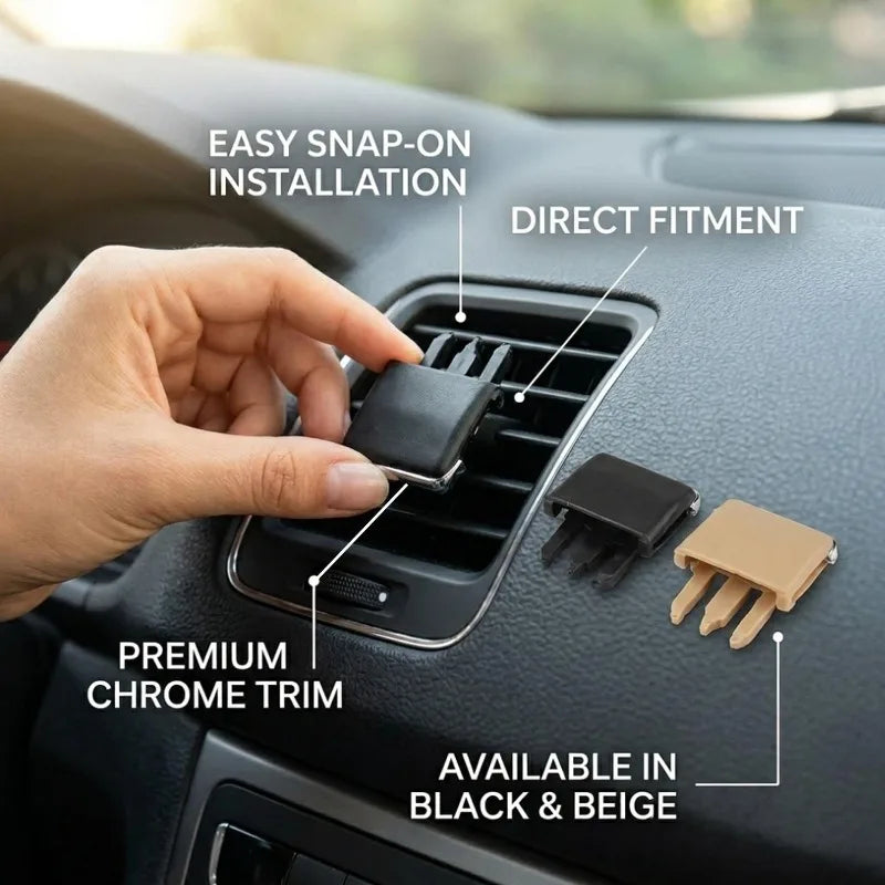 1/2pcs Car Air Vent Paddle Clip Dashboard Air Conditioner Outlet Adjustment Lever Auto I detail view