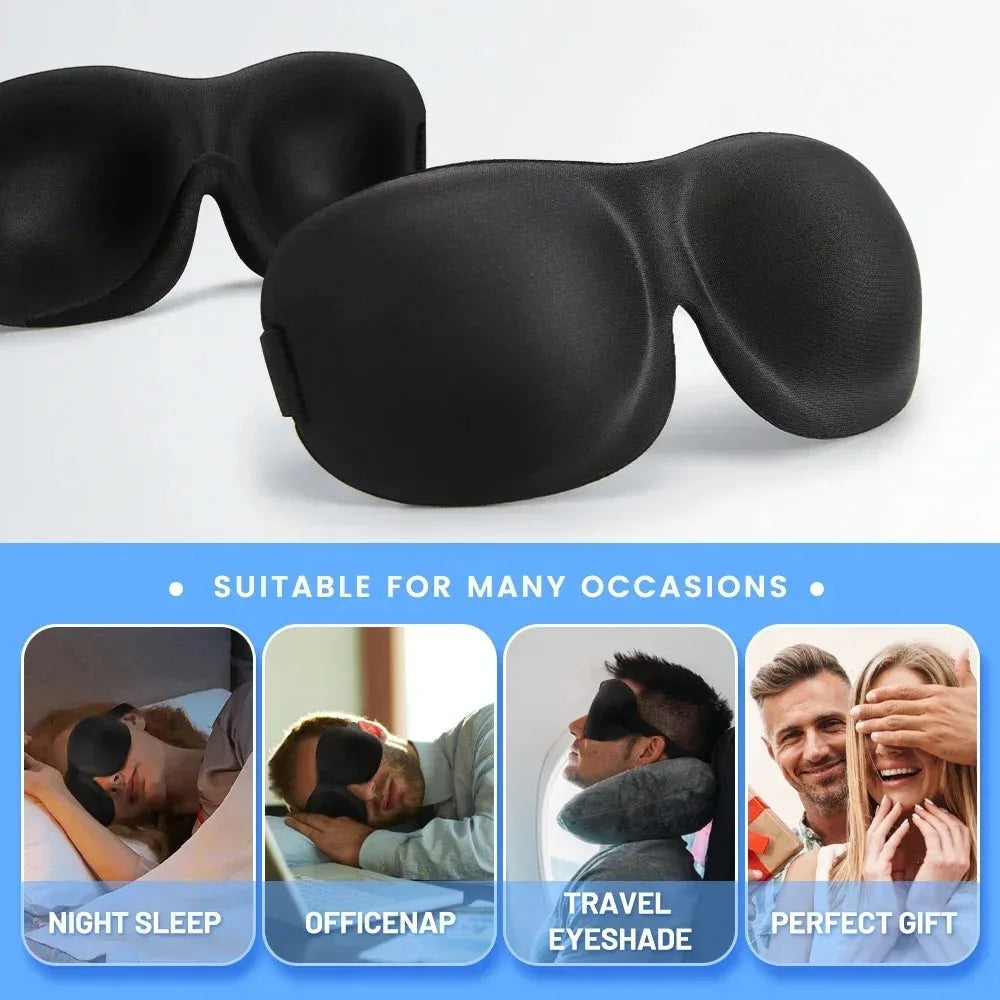 Blindfold Sleeping Aid Soft Memory Foam Eye Mask for Sleeping additional angle