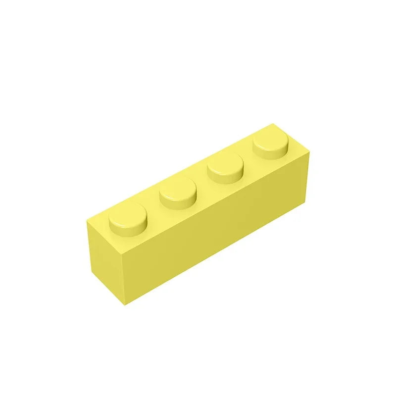 Gobricks GDS-534 Brick 1 x 4 without Bottom Tubes | Compatible Building Block Set alternate view
