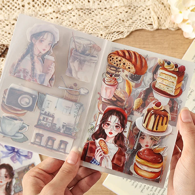 20pcs Floral Letter Sticker Set | Cute Landscape Theme for Scrapbooking and DIY Crafts detail view