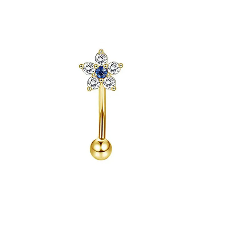 1/11Pcs 16G Eyebrow Rings for Women, Curved Barbell Belly Lip Rings Cartilage Daith E lifestyle view
