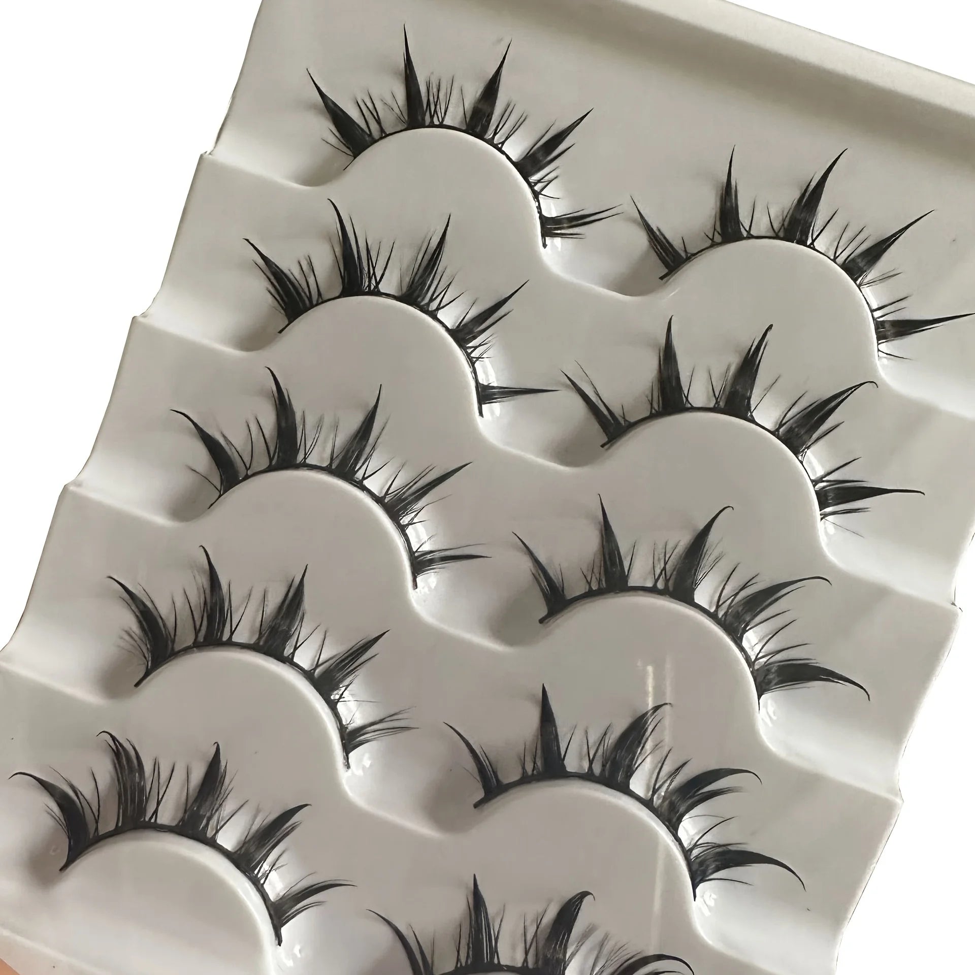 5 Pairs Manga Lashes Natural Look Wispy False Eyelashes Fluffy 3D Volume Spiky Anime lifestyle view