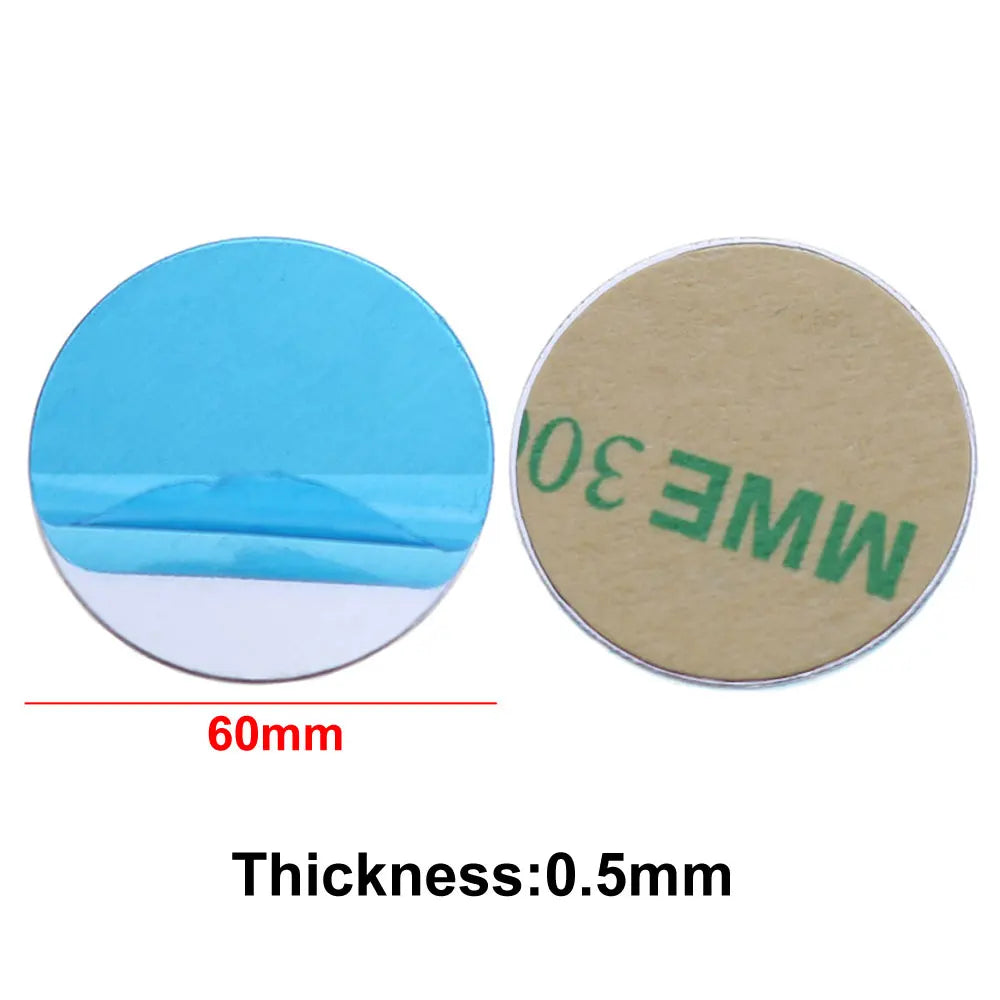 Silver Magnetic Metal Plate for Phone Holder 10 Pcs