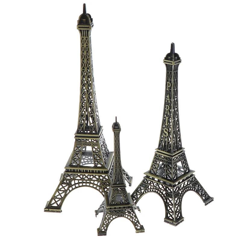 Mini Paris Eiffel Tower Model Desk Figurine Statue Crafts Souvenir Alloy