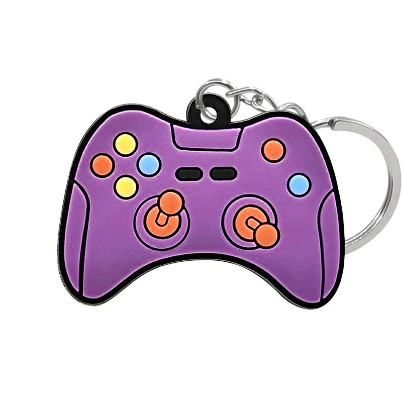 1PCS PVC new style Game Machine Keychain & Keyring Cute Gamepad Joystick Key Chain Keych detail view