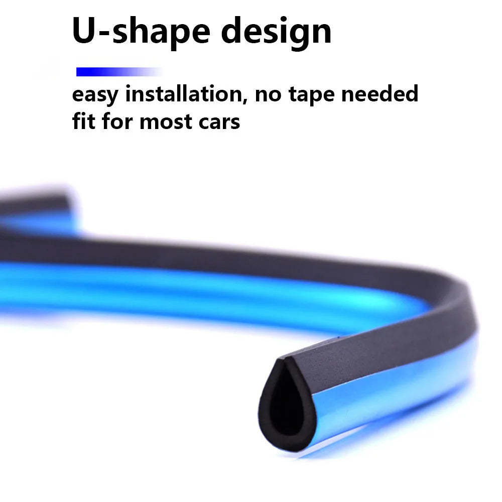 10Pcs 20cm Car Air Conditioner Outlet Decorative U Shape Moulding Trim Decor Strips Ca close-up view