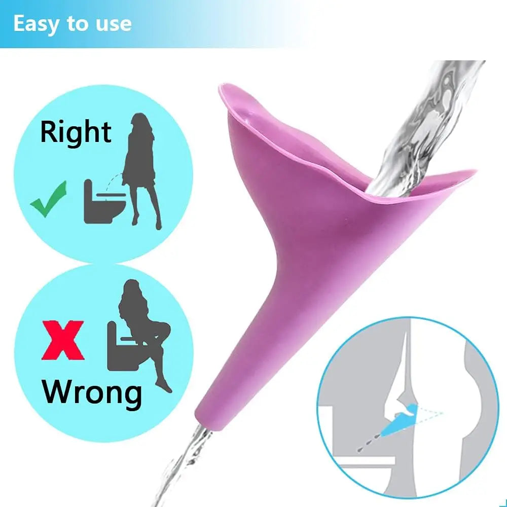 Women Urinal Outdoor Travel Camping Urinal Funnel Portable Female Urinal Urination De lifestyle view