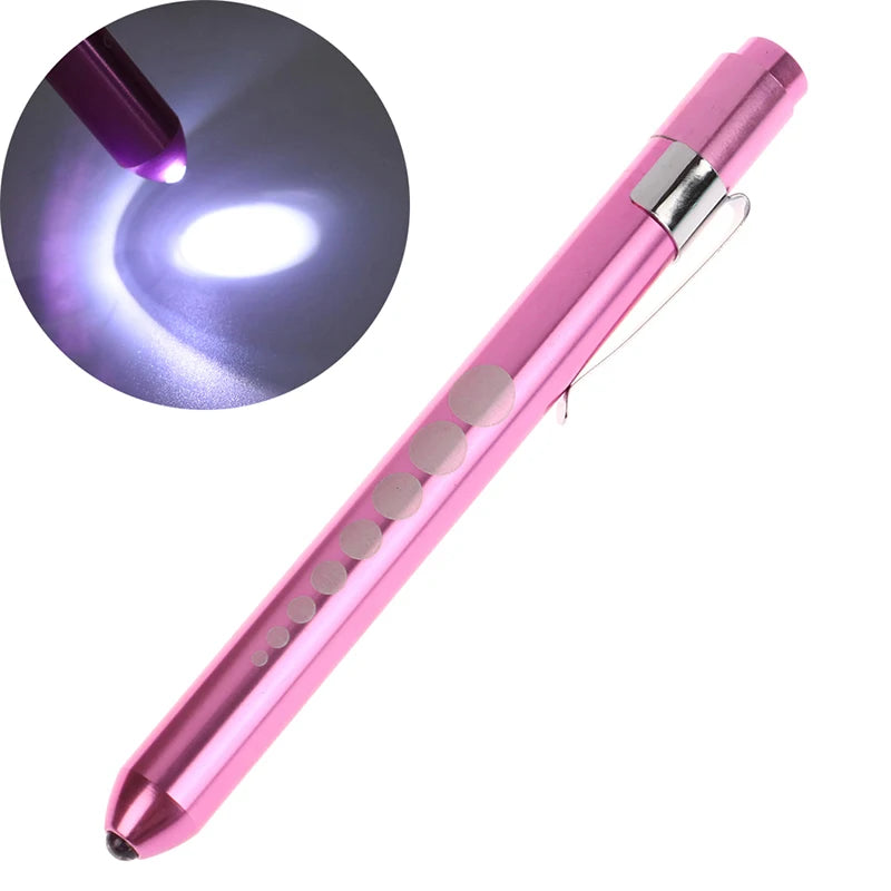 LED Medical Penlight with Pupil Gauge | Reusable Pocket Flashlight for Nurses and D additional angle