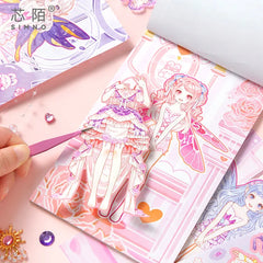 Cartoon Girl Elf Dress Up Sticker Book | Creative Play Sticker Set for Kids detail view