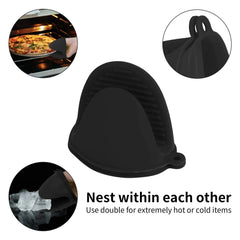 Silicone Heat Resistant Pinch Mitts | Anti Scalding Non Slip Oven Gloves for Cooking a close-up view