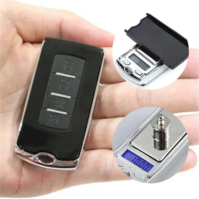 Mini Pocket Digital Scale 100g/200g | Portable Precision Weighing with LCD Backlit Di alternate view