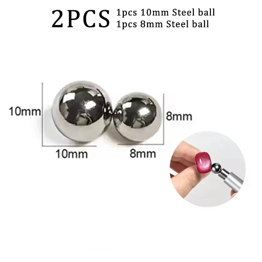 LINMANDA 3 In 1 Dual Headed Cat Eye Nail Art Magnetic Stick Multifunctional Nail Art M close-up view