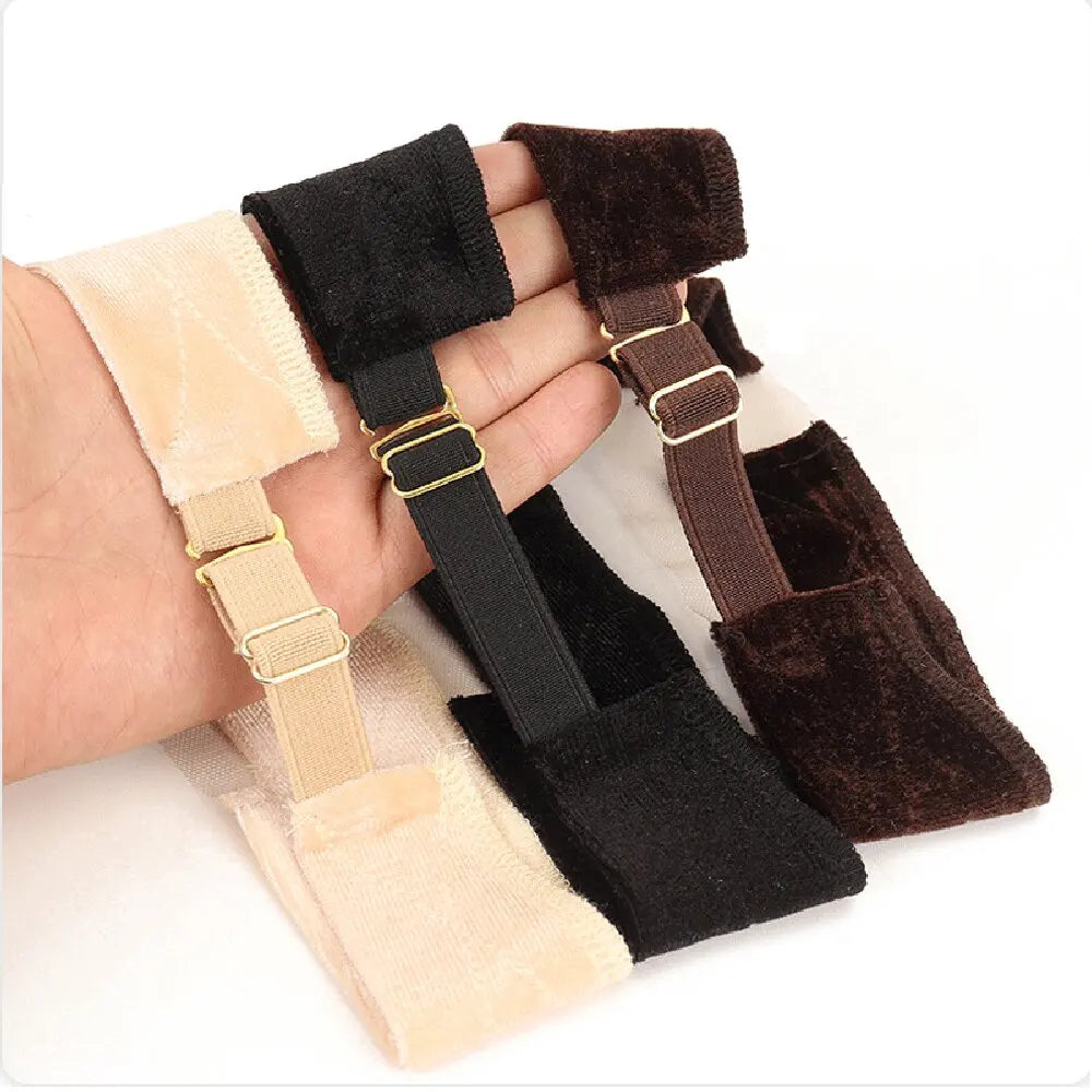 Non-slip Soft Velvet Women Wig Grips Headband Women Silicone Headband Velvet To Hold Wig detail view